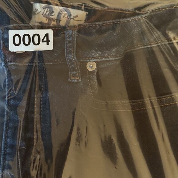 Free People Jeans Skinny Curvy High Rise Dark Blue Wash Size 30 27x27 - Picture 9 of 9